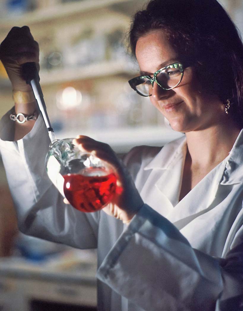 Woman Working In A Laboratory Woman Working In A Laboratory